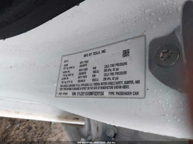 2021 TESLA MODEL 3 5YJ3E1EA9MF029154 Photo 8