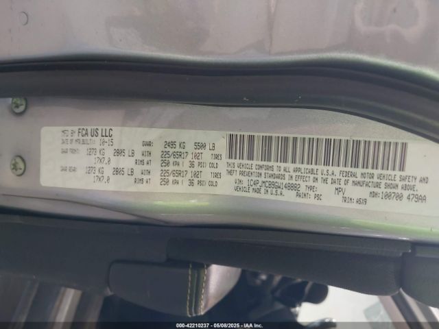 1C4PJMCB9GW148882 Jeep Cherokee Latitude