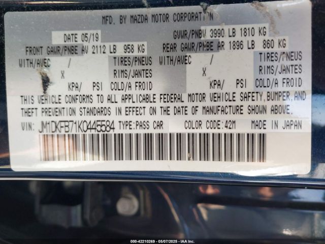 JM1DKFB71K0445584 Mazda Cx-3 Sport