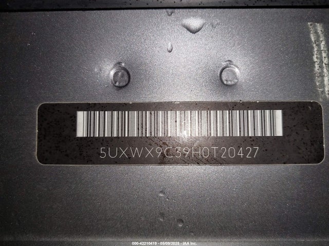 5UXWX9C39H0T20427 BMW X3 Xdrive28i