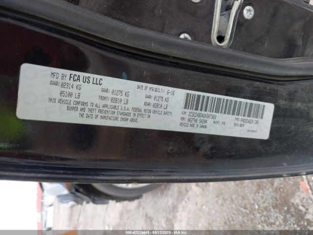 2C3CDXBG4GH307363 Dodge Charger Se