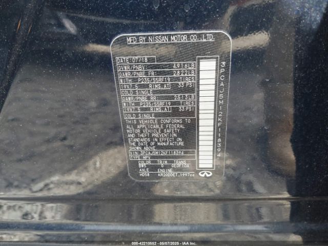 2019 INFINITI QX50 3PCAJ5M12KF118394 Photo 8