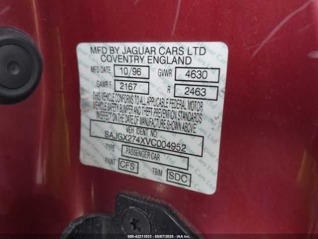 1997 JAGUAR XK8 SAJGX274XVC004952 Photo 8