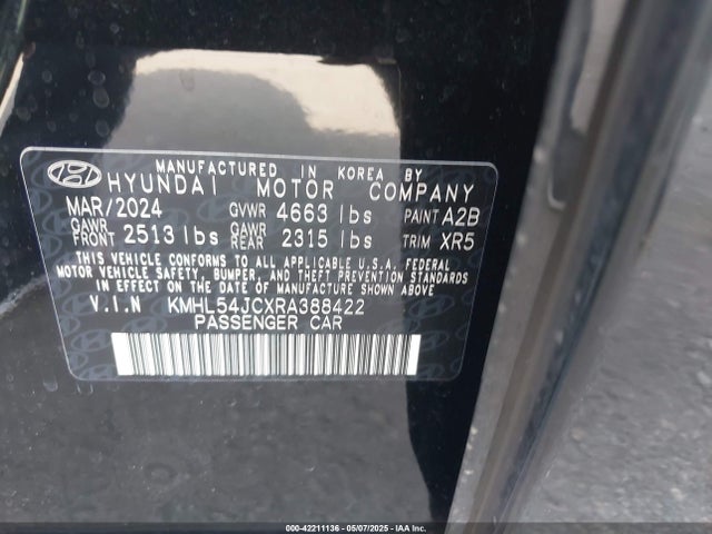 KMHL54JCXRA388422 Hyundai t-gdi theta iii
