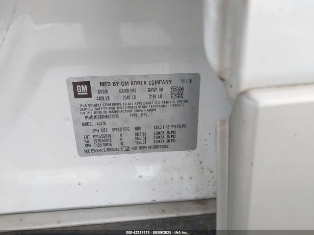 KL4CJGSB9HB072245 Buick Encore Essence