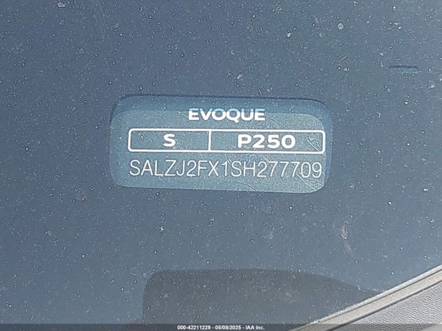 SALZJ2FX1SH277709 Land Rover aj20p