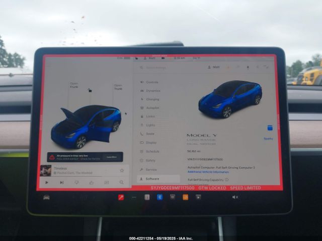 5YJYGDEE9MF117500 Tesla Model Y Long Range Dual Motor All-wheel Drive