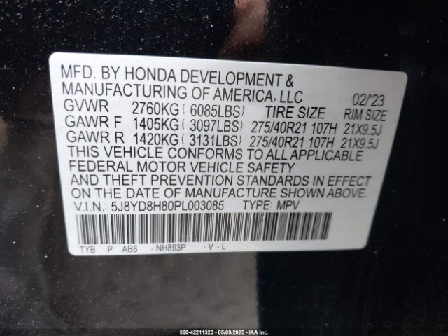 2023 ACURA MDX 5J8YD8H80PL003085 Photo 8