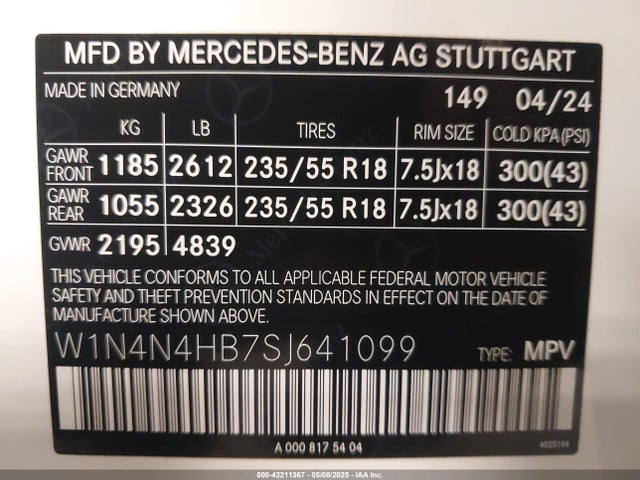 2025 MERCEDES-BENZ GLA 250 W1N4N4HB7SJ641099 Photo 8