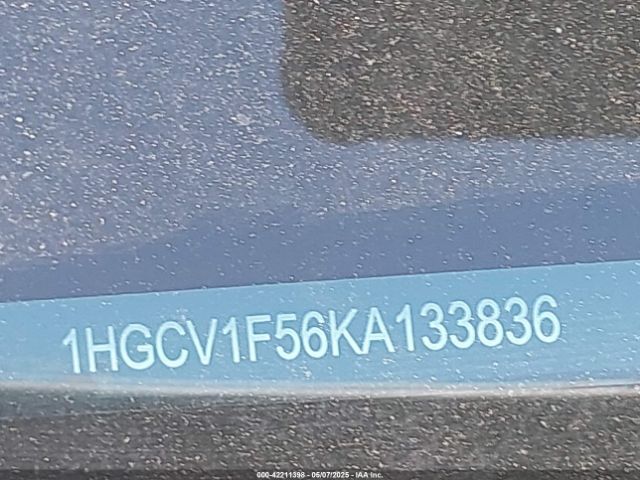 1HGCV1F56KA133836 Honda Accord Ex-l