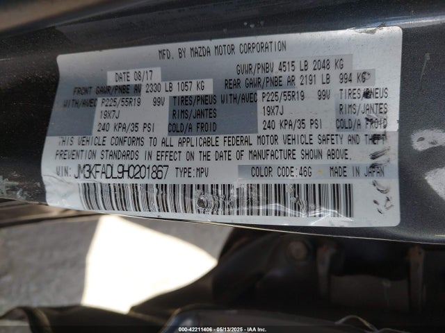 JM3KFADL9H0201867 Mazda py