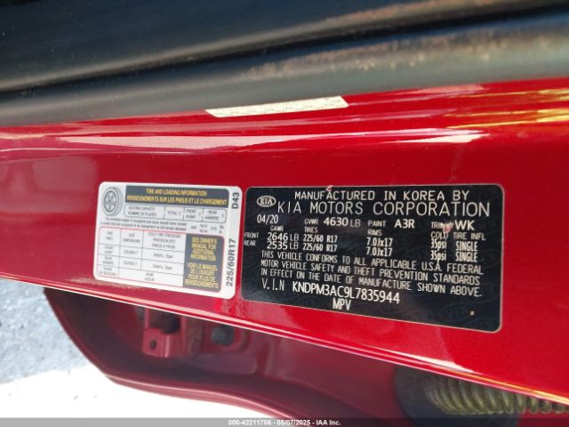 2020 KIA SPORTAGE KNDPM3AC9L7835944 Photo 8