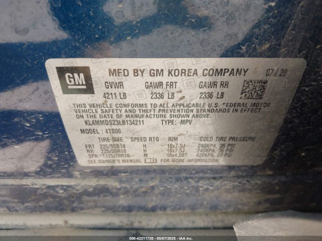 2020 BUICK ENCORE GX KL4MMDS23LB134211 Photo 8