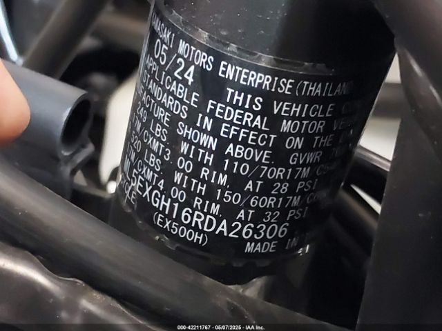 2024 KAWASAKI EX500 ML5EXGH16RDA26306 Photo 9