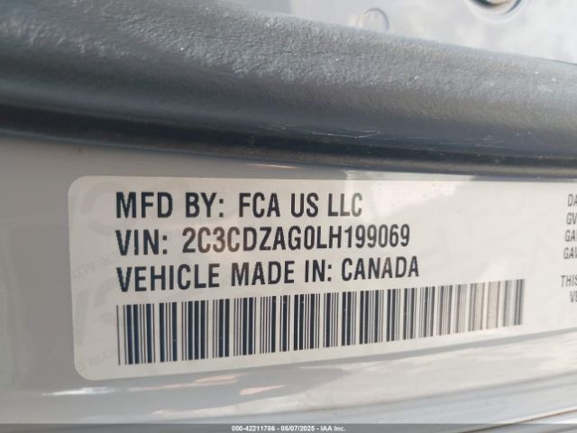 2020 DODGE CHALLENGER 2C3CDZAG0LH199069 Photo 8