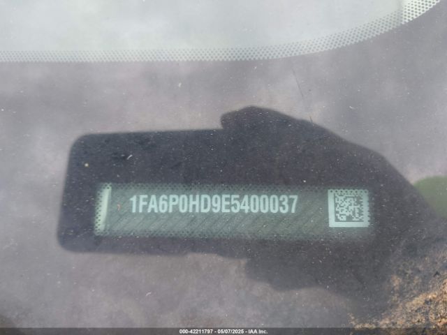 1FA6P0HD9E5400037 Ford FUSION SE