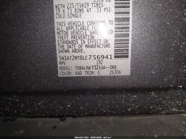 2020 NISSAN ROGUE 5N1AT2MT0LC756941 Photo 8