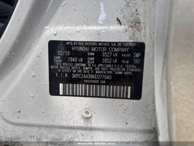 3KPC24A38KE077040 Hyundai ACCENT SE