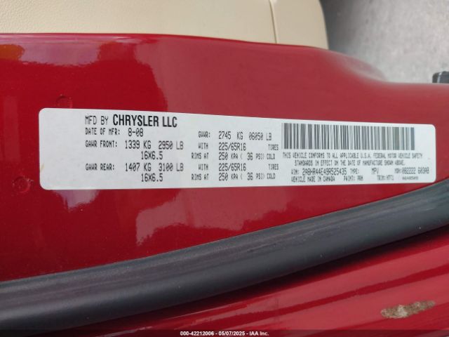 2009 CHRYSLER TOWN & COUNTRY 2A8HR44E49R525435 Photo 8