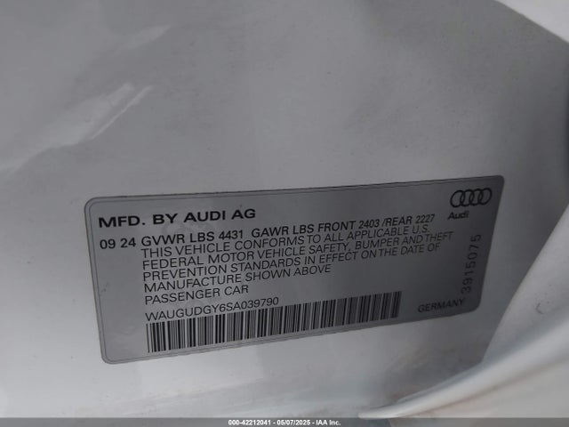 2025 AUDI A3 WAUGUDGY6SA039790 Photo 8