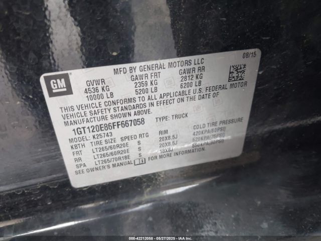 1GT120E86FF667058 GMC Sierra 2500hd Denali
