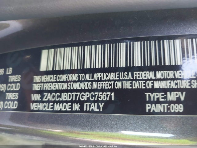 ZACCJBDT7GPC75671 Jeep Renegade