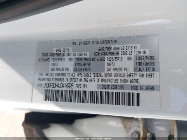 JM3KFBDM4J0414925 Mazda Cx-5 Grand Touring