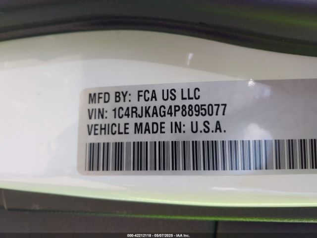 1C4RJKAG4P8895077 Jeep Grand Cherokee L Laredo 4x4