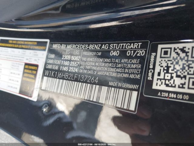 W1K1J6HB2LF137264 Mercedes-Benz E 450
