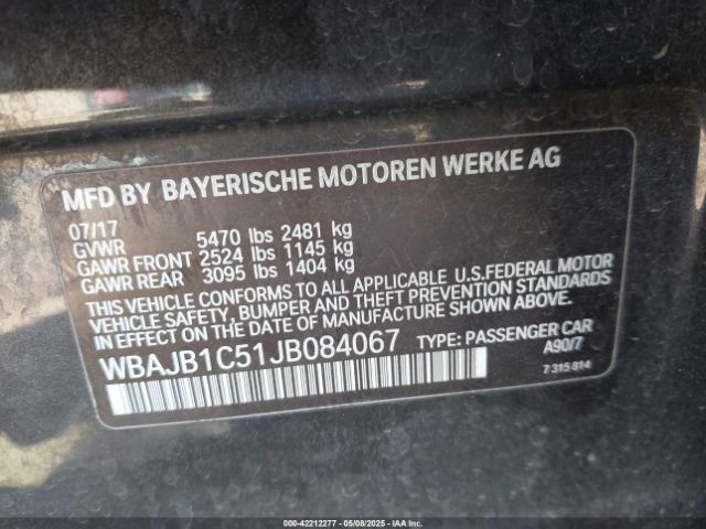 WBAJB1C51JB084067 BMW 530e Xdrive Iperformance