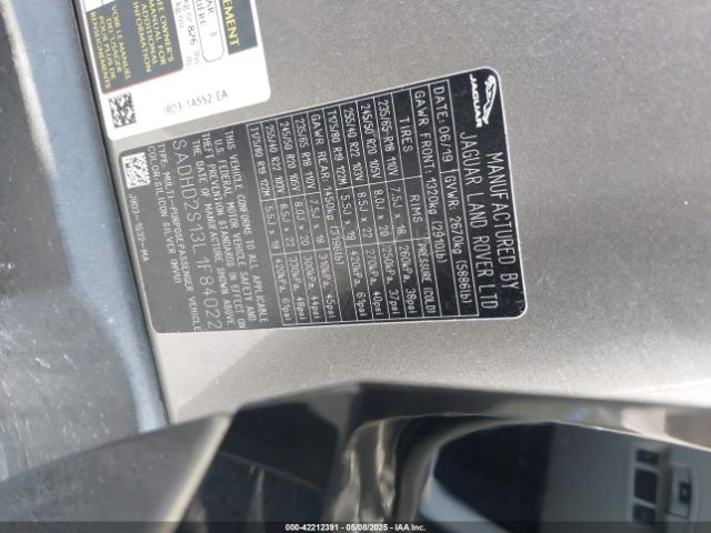 SADHD2S13L1F84022 Jaguar I-Pace