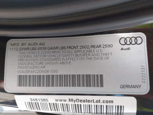 2013 AUDI A6 WAUDFAFC2DN081032 Photo 8
