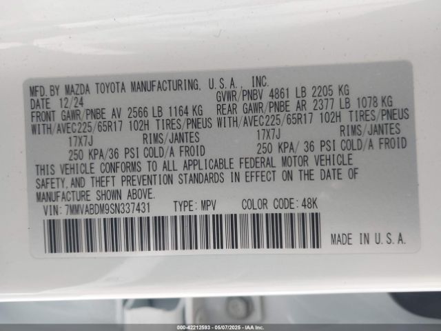 2025 MAZDA CX-50 7MMVABDM9SN337431 Photo 8