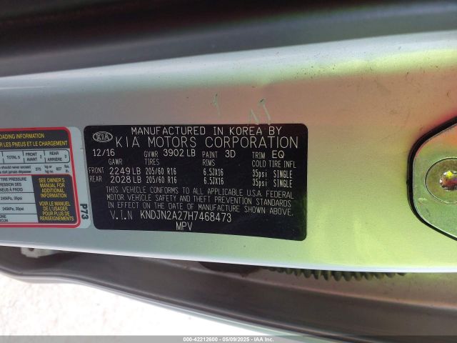 KNDJN2A27H7468473 KIA Soul