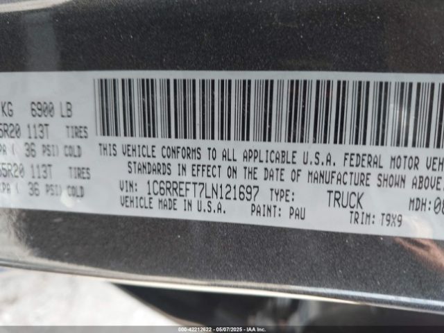 1C6RREFT7LN121697 RAM 2020