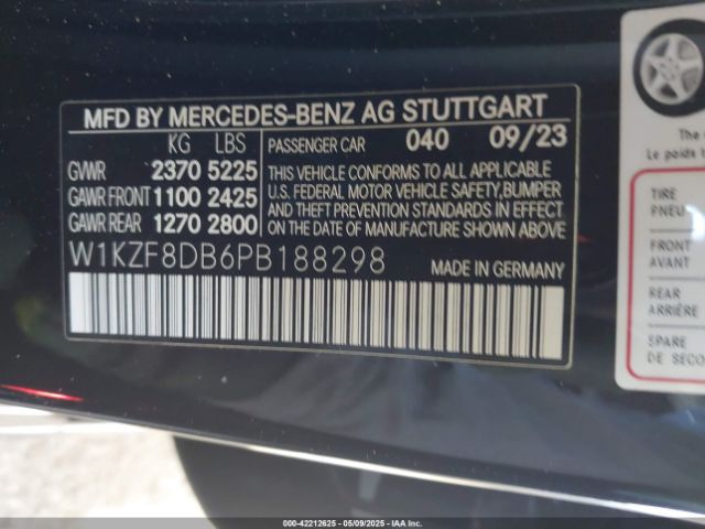 W1KZF8DB6PB188298 Mercedes-Benz E 350