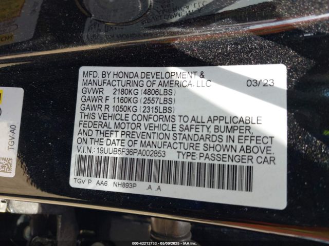 2023 ACURA TLX 19UUB5F36PA002853 Photo 8