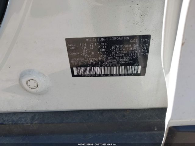 4S4BTGND3P3157689 Subaru Outback Limited Xt