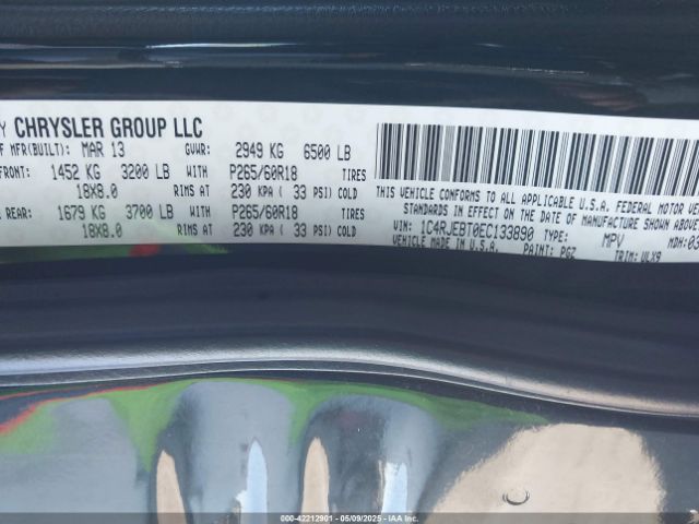 1C4RJEBT0EC133890 Jeep Grand Cherokee Limited