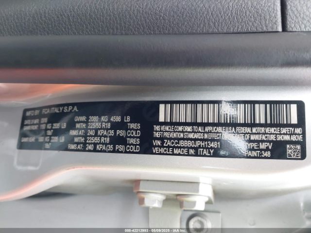 ZACCJBBB0JPH13481 Jeep Renegade Altitude 4x4
