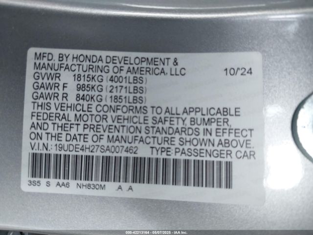 2025 ACURA INTEGRA 19UDE4H27SA007462 Photo 8