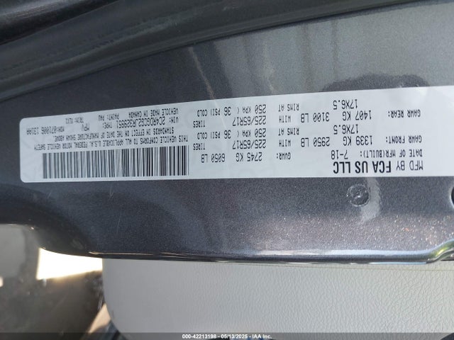 2C4RDGCG2JR329951 Dodge Grand Caravan