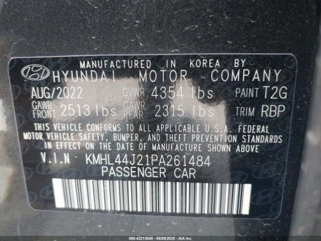 2023 HYUNDAI SONATA KMHL44J21PA261484 Photo 8