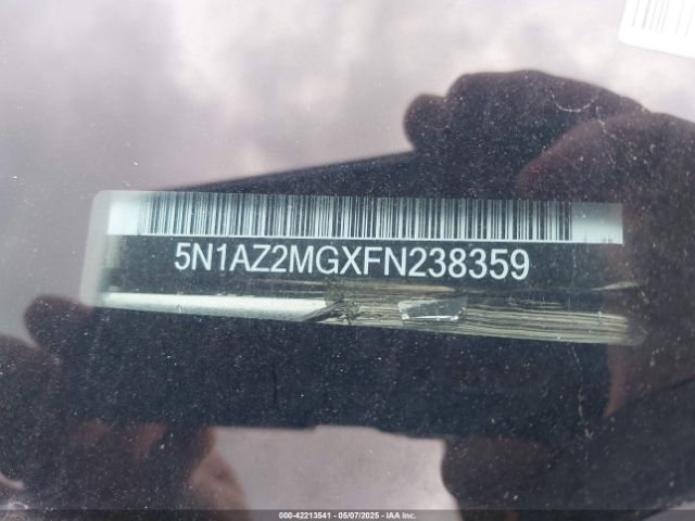 5N1AZ2MGXFN238359 Nissan MURANO SL