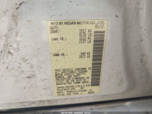 1N4AL3AP7HC261134 Nissan Altima