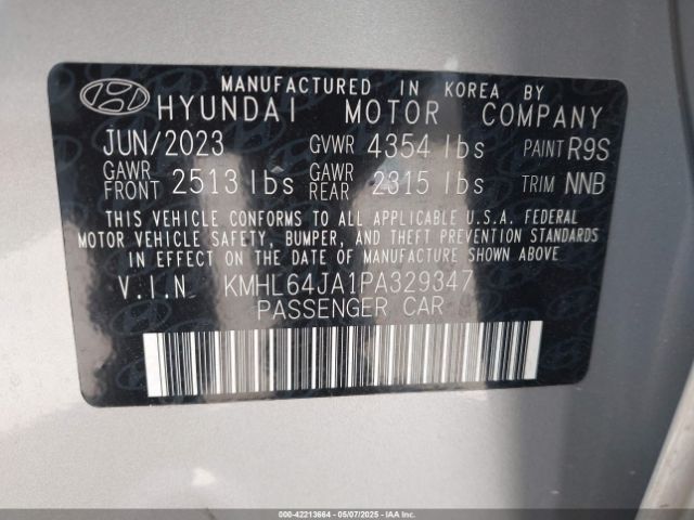 2023 HYUNDAI SONATA KMHL64JA1PA329347 Photo 8