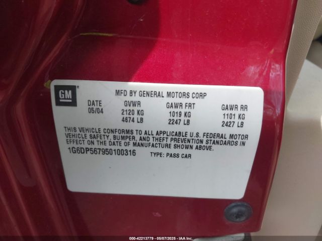 2005 CADILLAC CTS 1G6DP567950100316 Photo 8