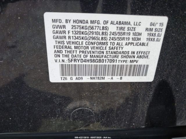 2016 ACURA MDX 5FRYD4H98GB017091 Photo 8