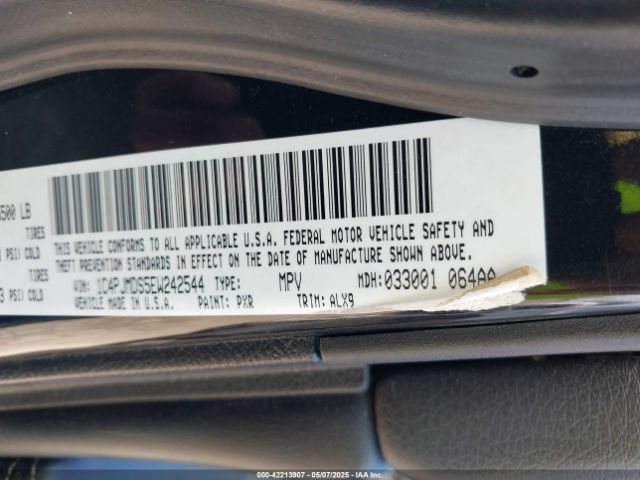 1C4PJMDS5EW242544 Jeep Cherokee Limited