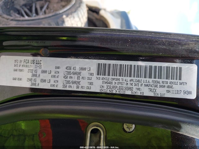 RAM 2016 2016 3C6UR5PL6GG183082 Image 9